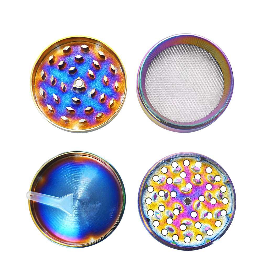 Rainbow Zinc Alloy Mill Weed Grinder