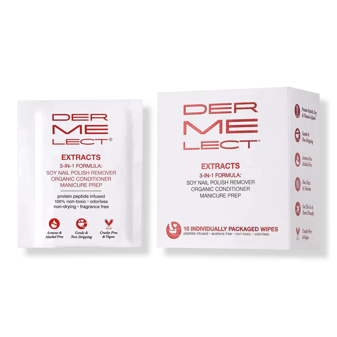 Dermelect  Extracts 3-In-1 Soy Nail Polish Remover