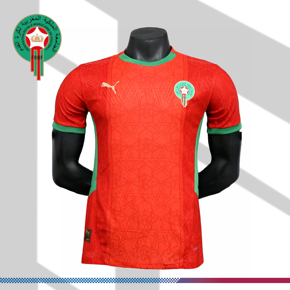 2025/2026 Moroccan Home Football Shirt (Player Edition）