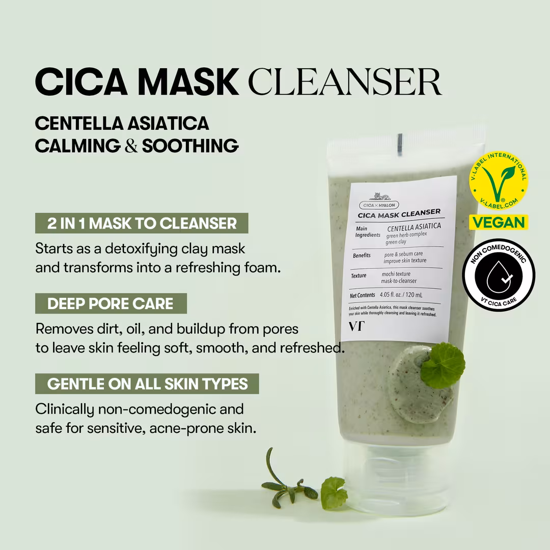 VT Cosmetics  Cica Mask Cleanser