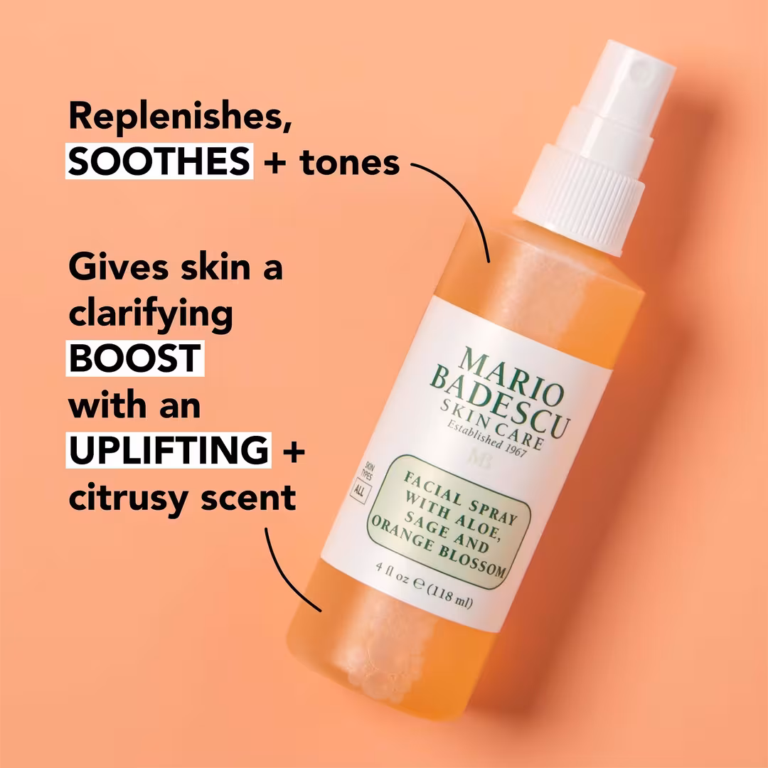 Mario Badescu  Facial Spray with Aloe, Sage and Orange Blossom