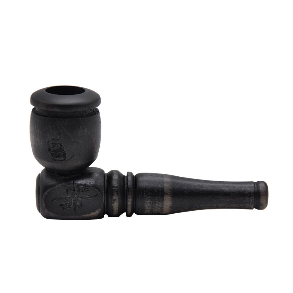 Black Portable Wooden Pipe
