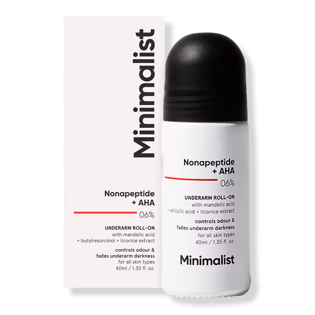 Minimalist  Nonapeptide +AHA 6% Underarm Roll-On for Dark & Sweaty Underarms