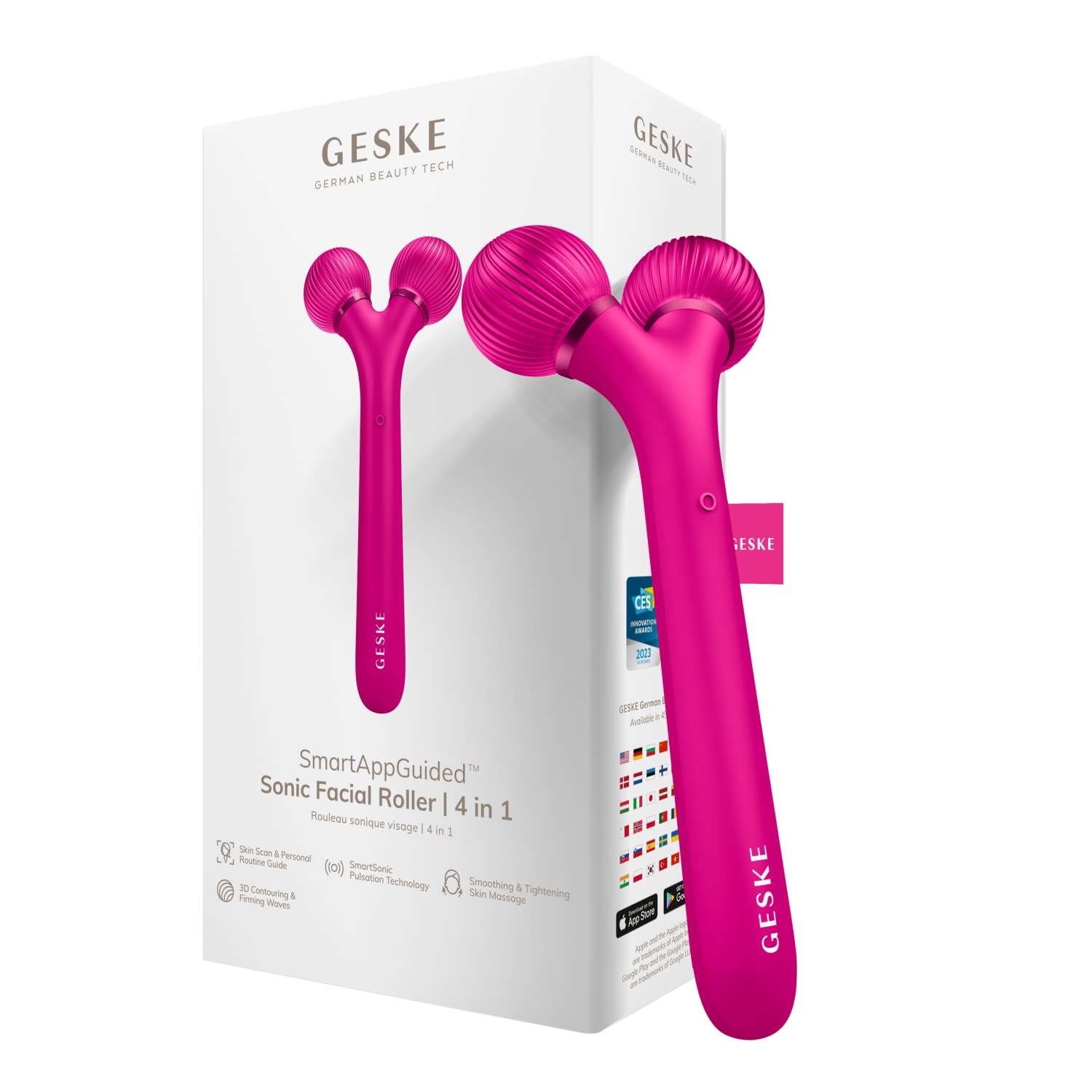 SmartAppGuided™ Sonic Facial Roller | 4 in 1