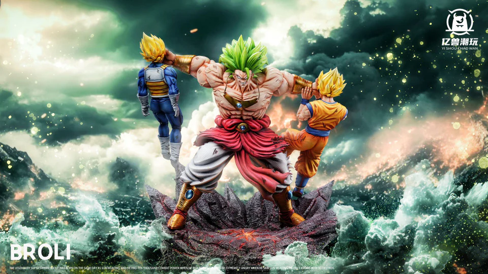 Dragon Ball - Broly VS Goku & Vegeta | Resin Statue | by Yishou Studio