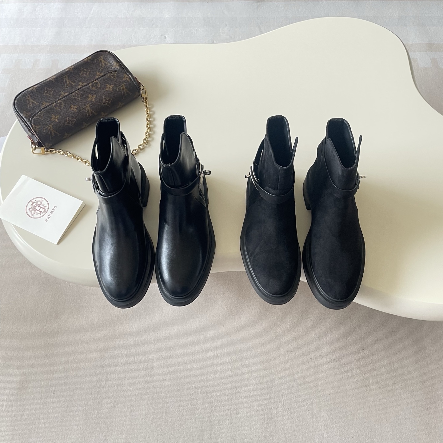 Hermès Kelly Buckle Ankle Boots