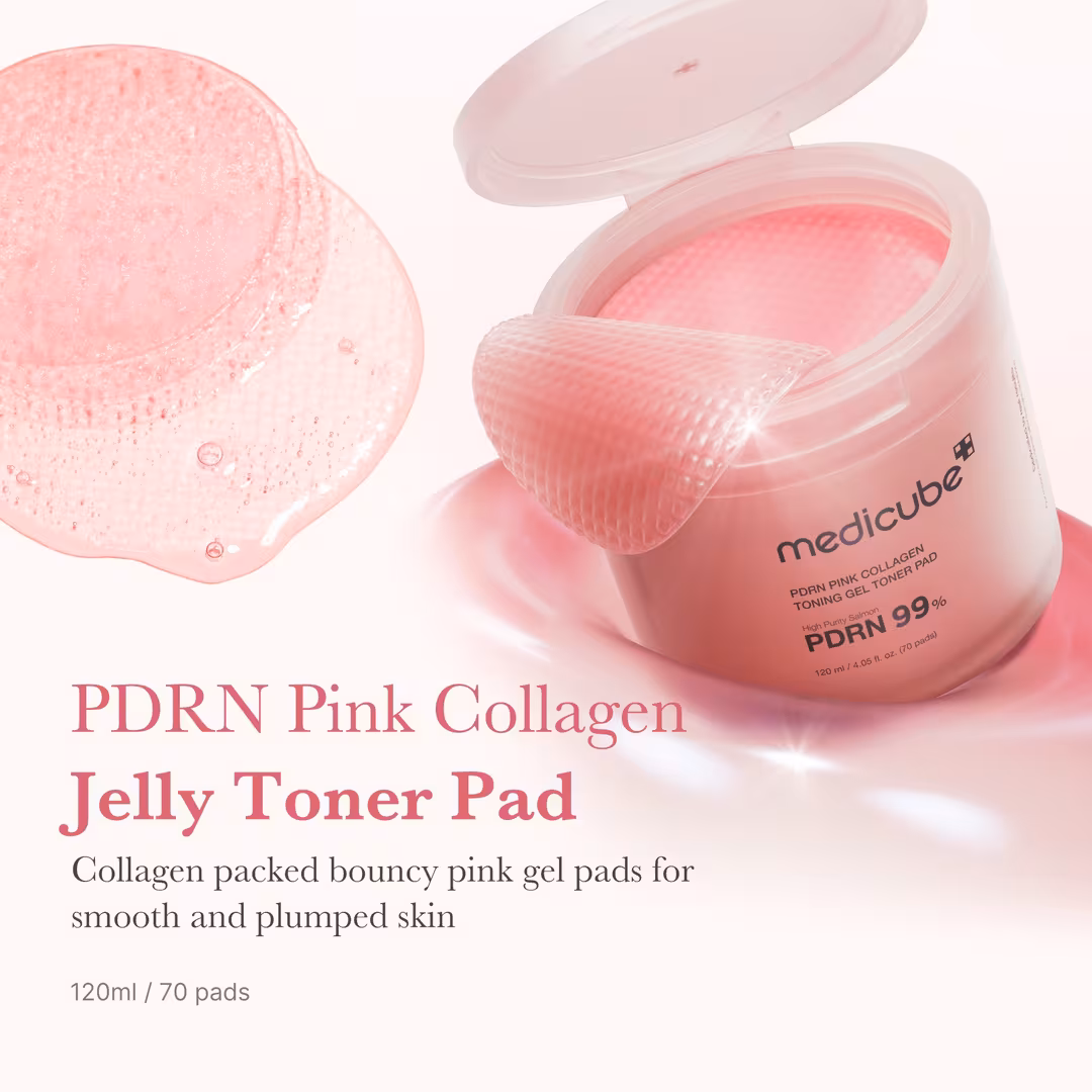 medicube  PDRN Pink Collagen Toning Gel Toner Pad