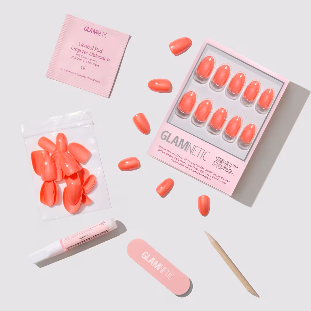 Glamnetic  Lush Coral Press-On Nails