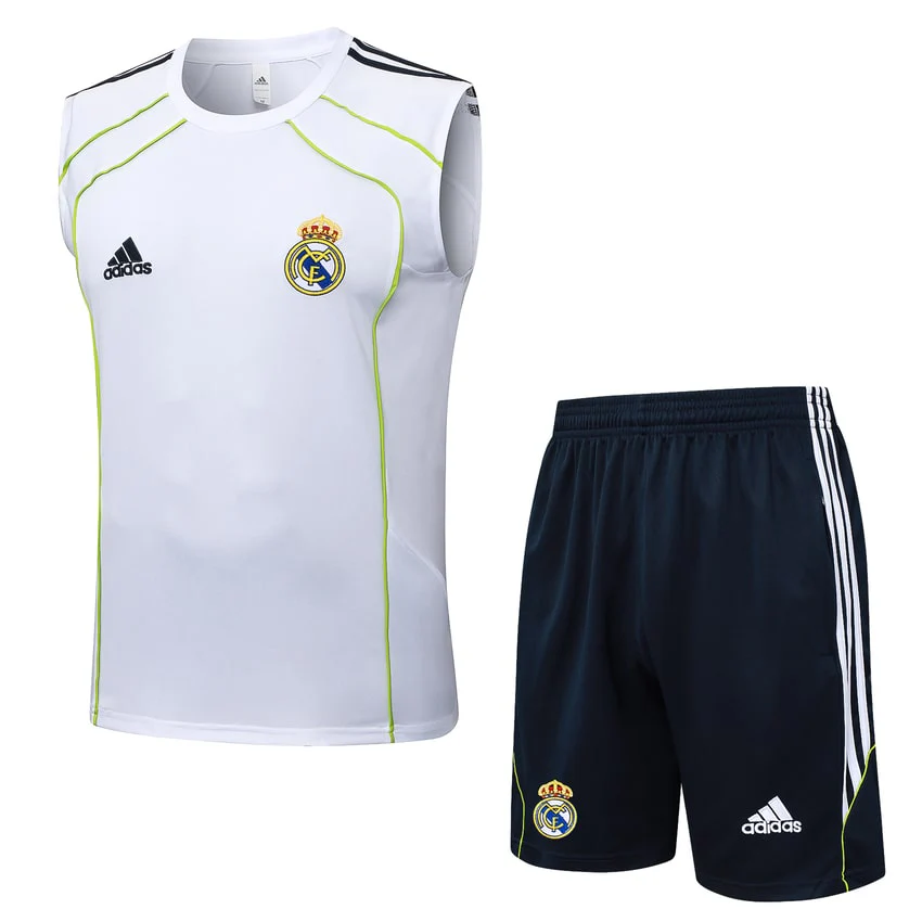 Real Madrid Tank Top Shorts Men 2025 2026 White