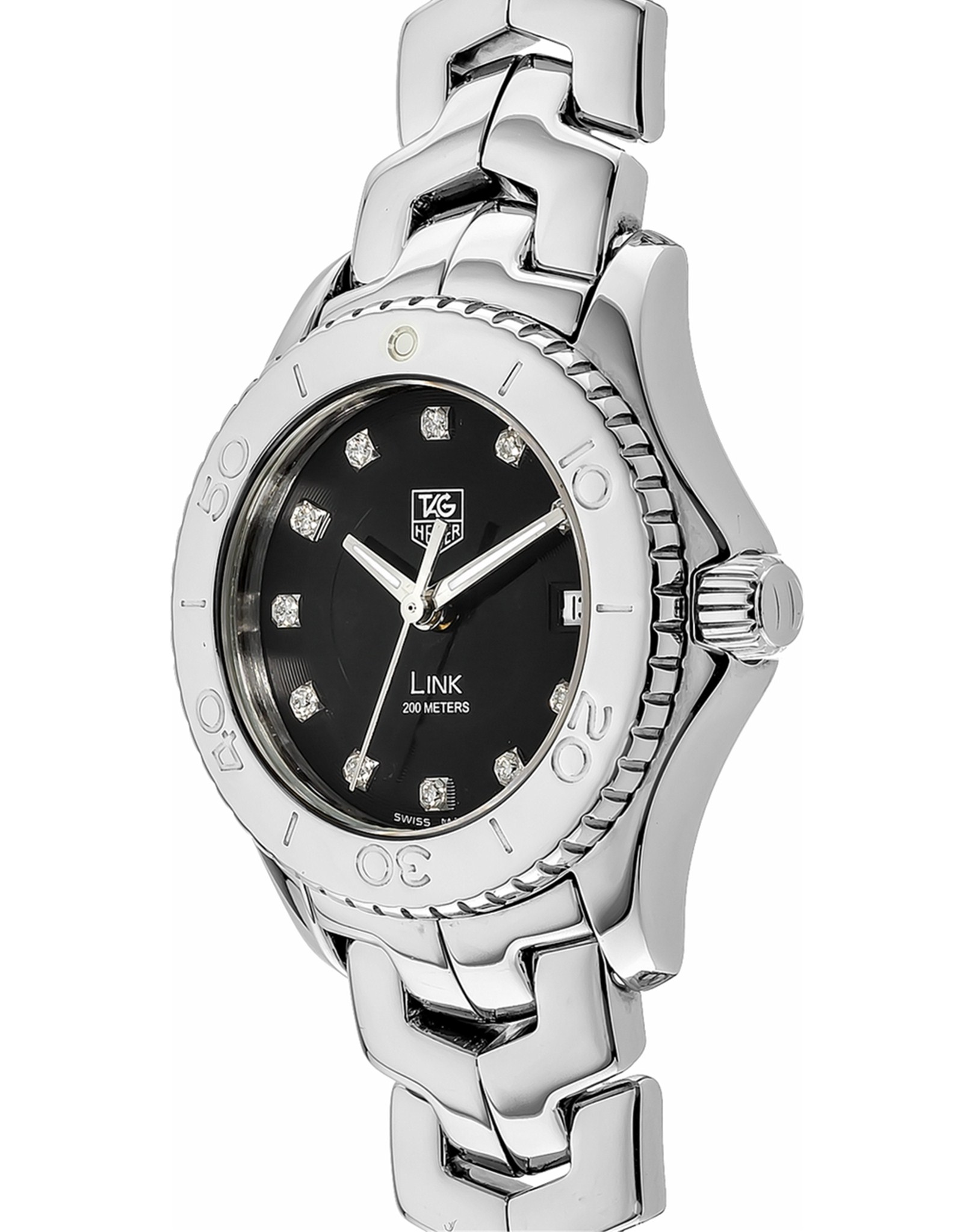 Replica Tag Heuer Link Black Dial Set with Diamond WJ1318.BA0572 27MM