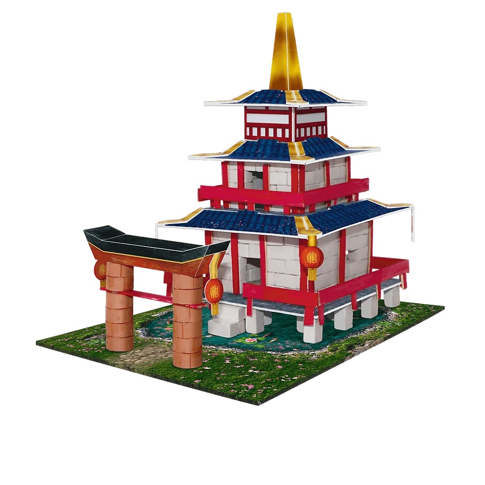 Klocki Ceramiczne Brick Trick Travel - Pagoda