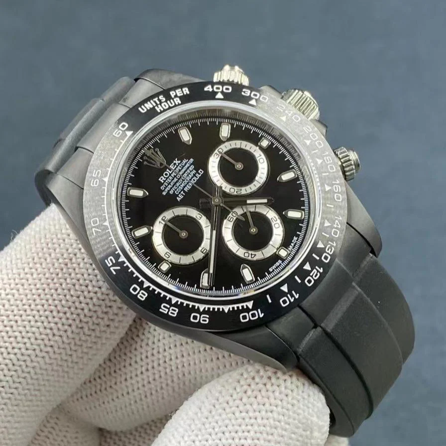 Rolex Watch DAYTONA CUSTOM AET 40MM ALL BLACK RUBBER Watch