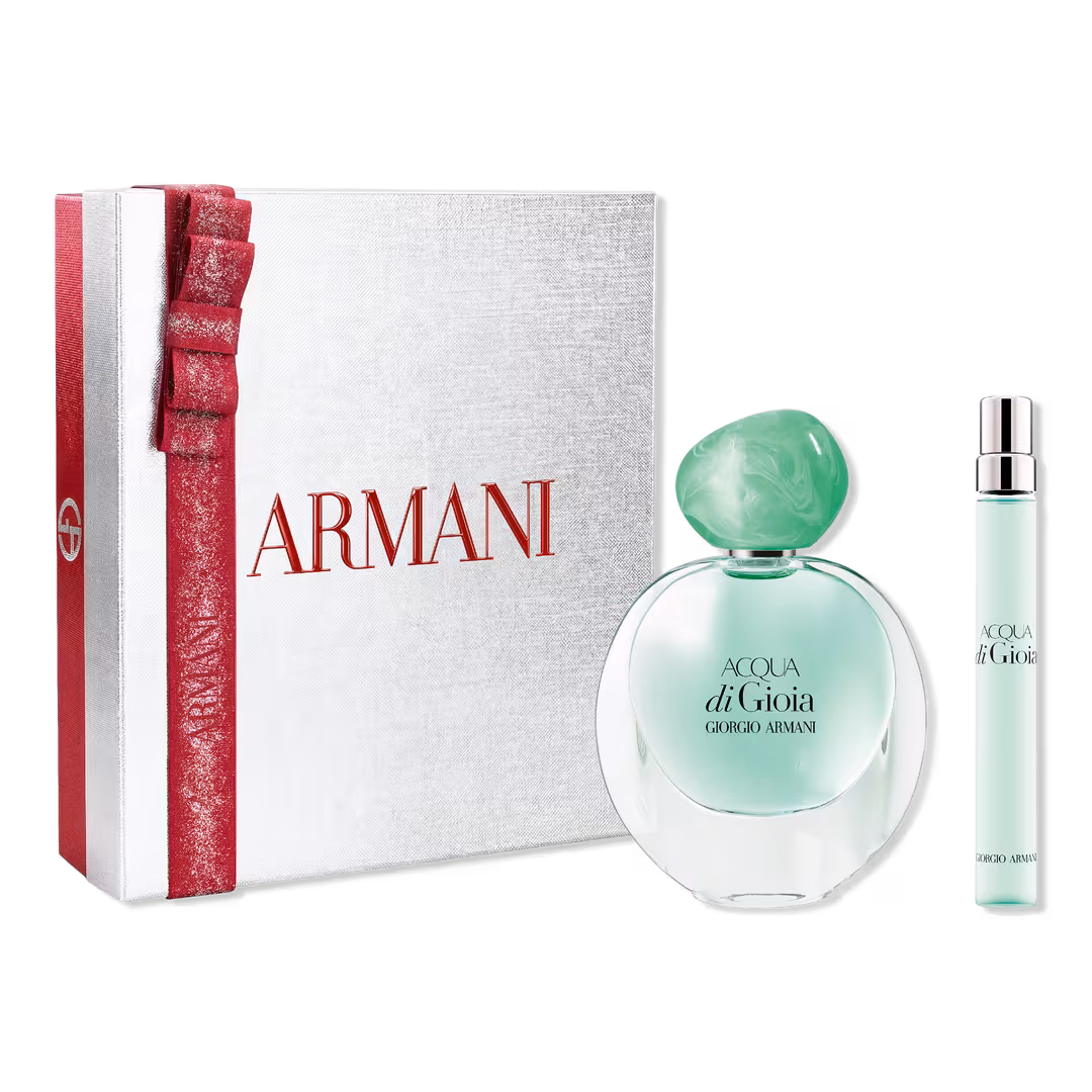 ARMANI  Acqua Di Gioia Eau de Parfum Womens Holiday Gift Set with Travel Spray