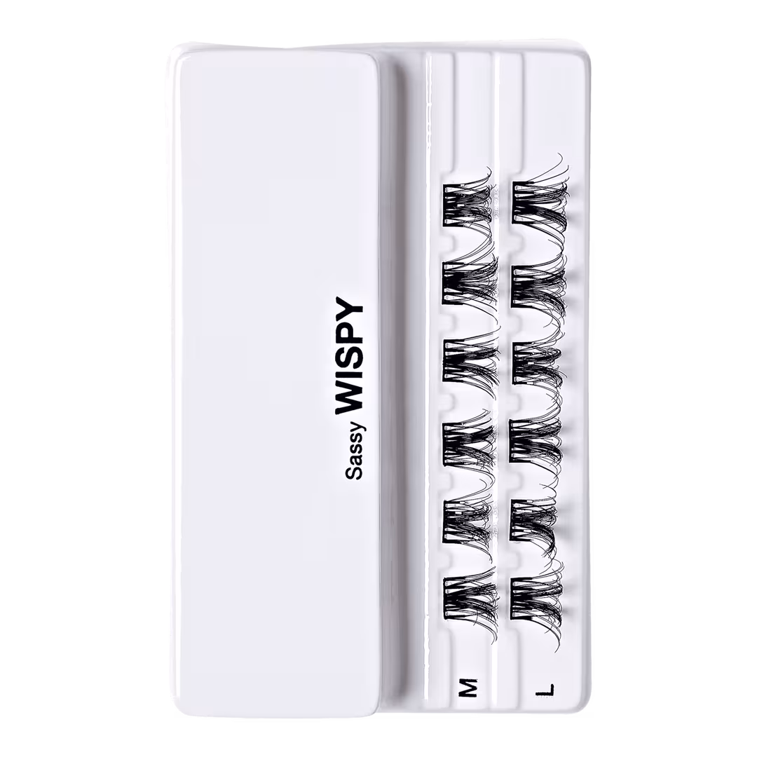 Kiss  imPRESS Press-On Falsies Eyelash Clusters, Sassy Wispy