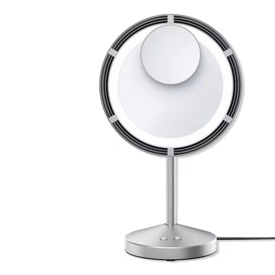 Conair  Brushed Satin Nickel Lighted Fan Mirror