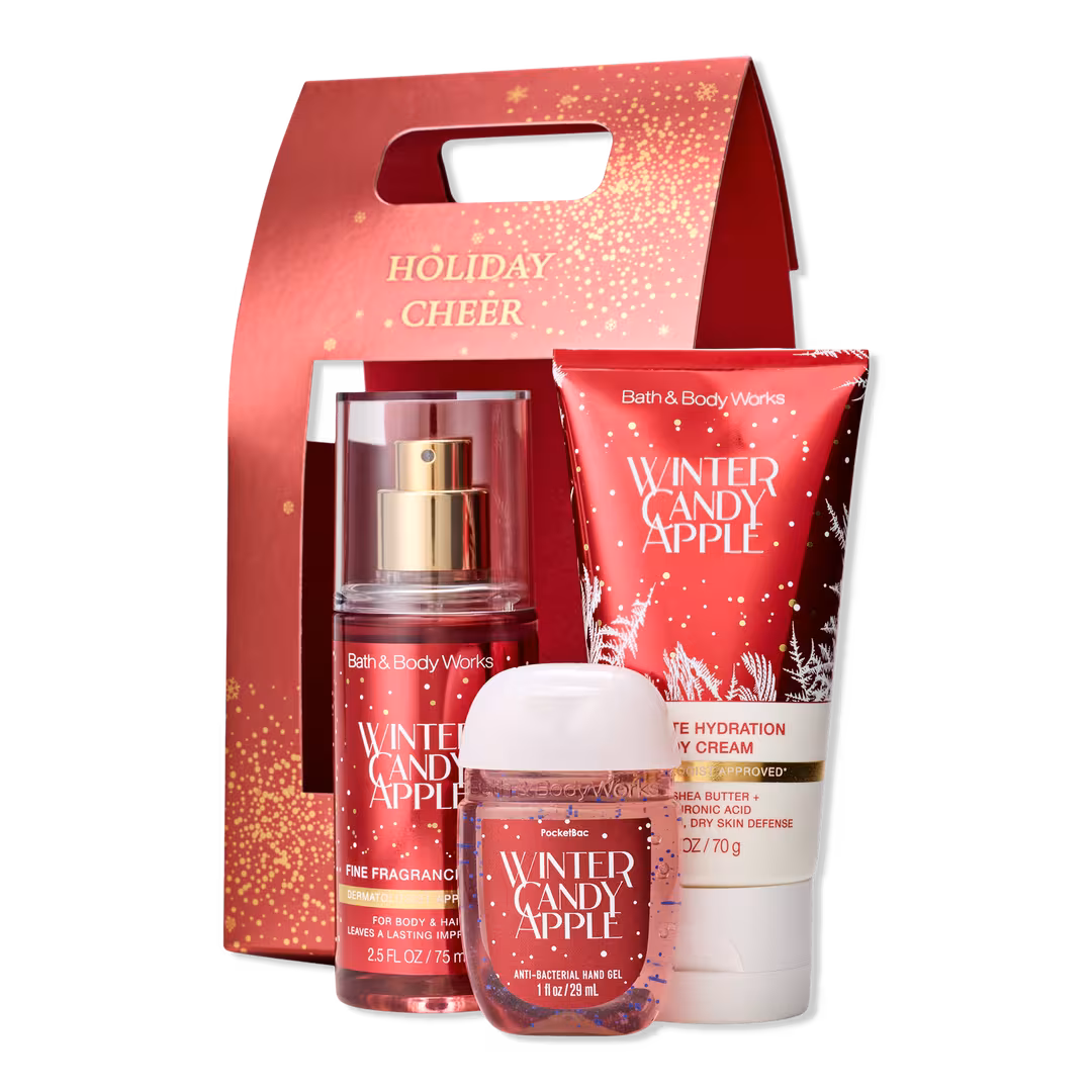 Bath & Body Works  Winter Candy Apple Travel Size Gift Set
