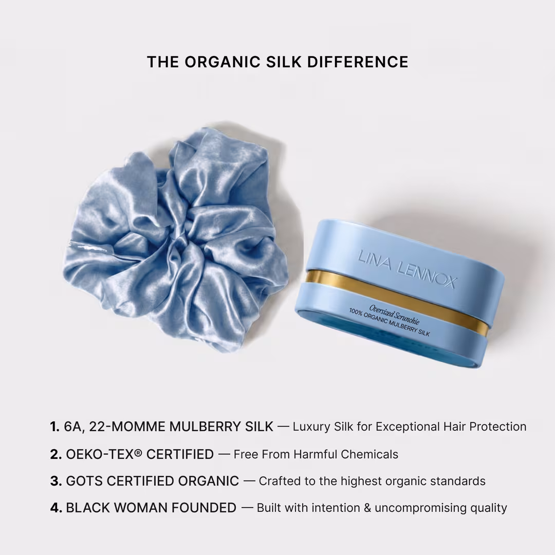 LINA LENNOX  Organic Silk Oversized Scrunchie