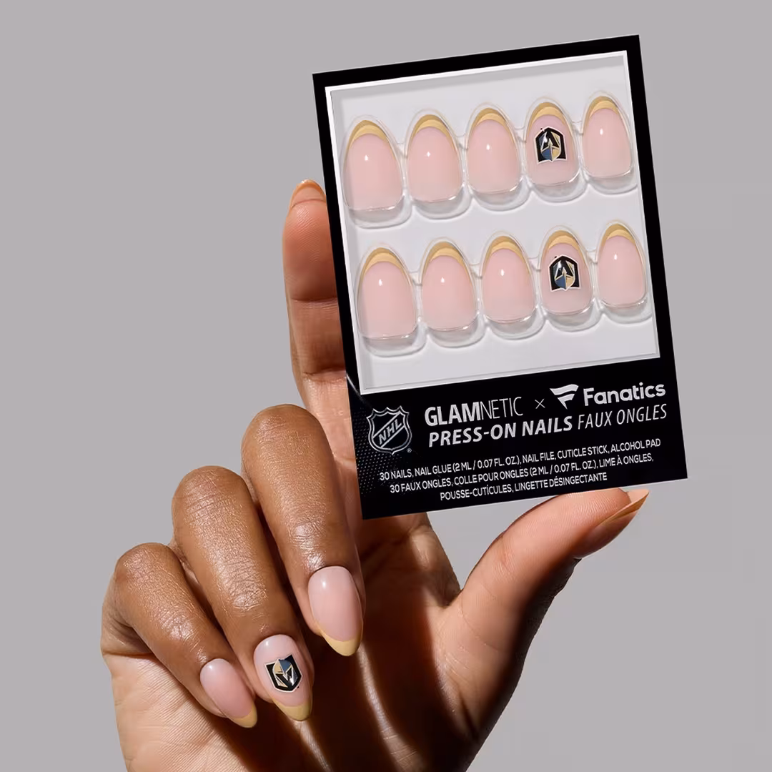 Glamnetic x Fanatics Nail  Vegas Golden Knights Press-On Nails