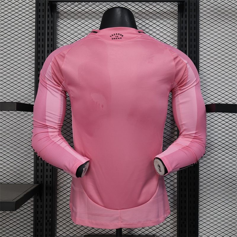 Inter Miami Home Man Player Version Long Sleeve Jersey 25/26