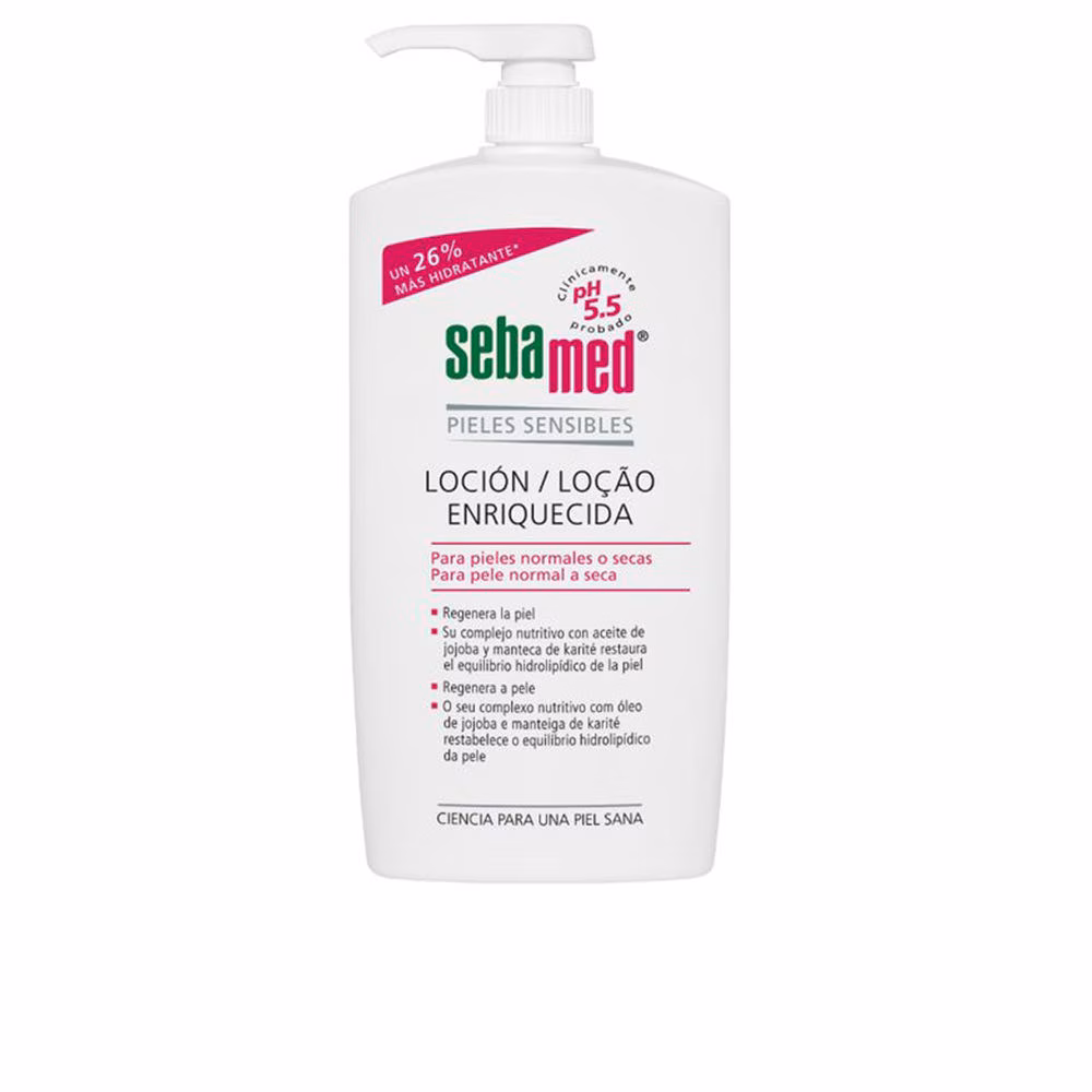 Angereicherte Lotion für trockene und empfindliche Haut