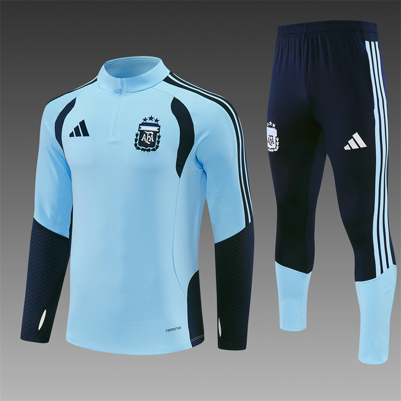 Adult/Kids 2026/2027 Argentina Half-Pull Training Football Shirt