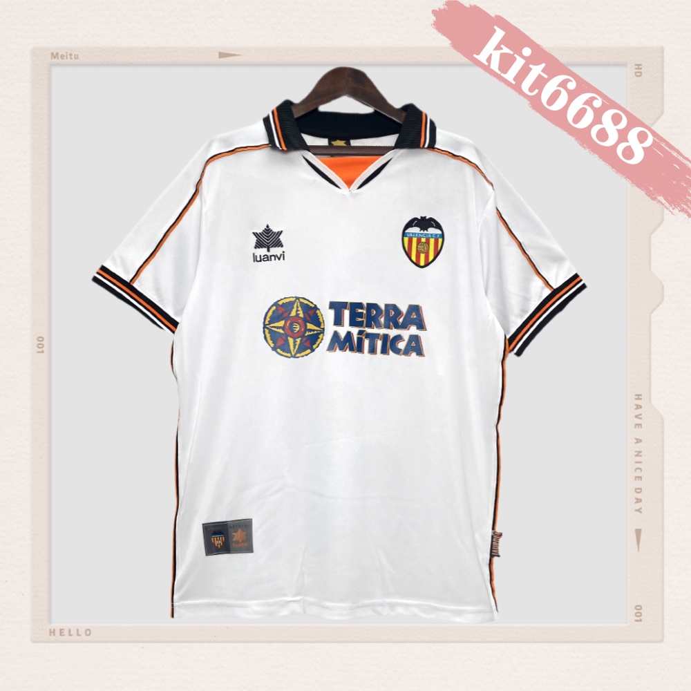 1999/2000 Valencia Home Retro Football Shirt