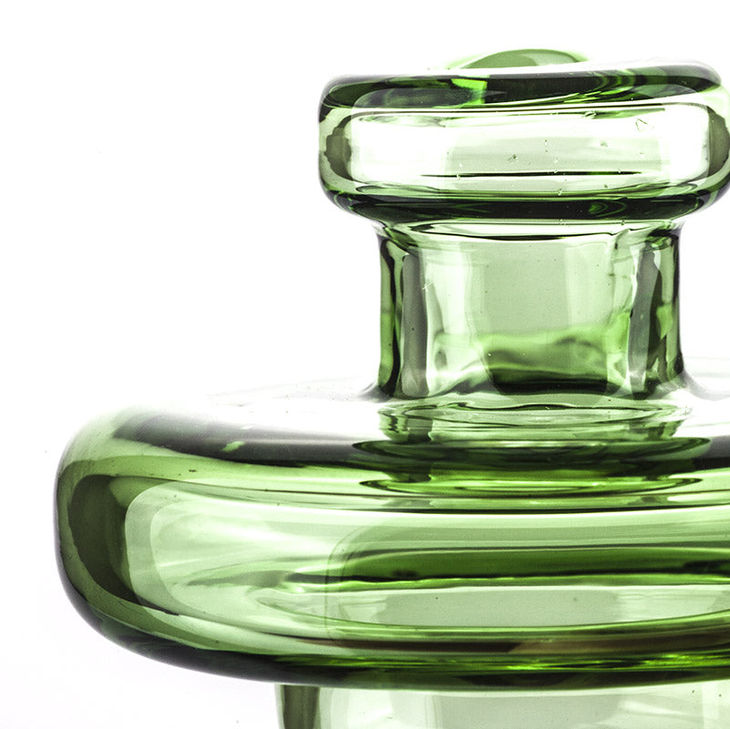 Green Disc Glass Carb Cap