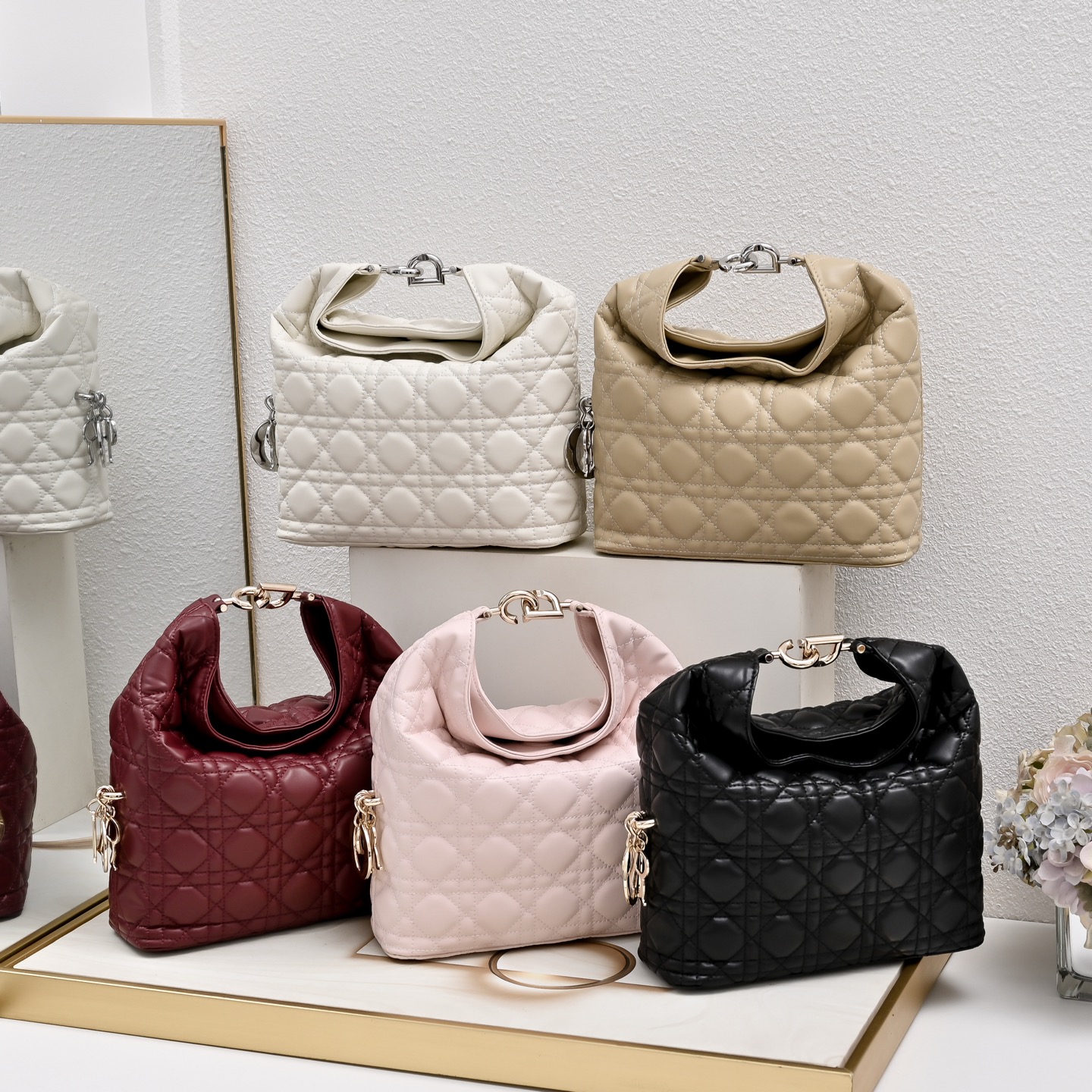 Dior Style Cannage Quilted Toujours Bag