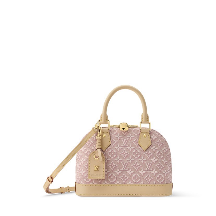 LV Alma BB Handbag Other Monogram Canvas Pink