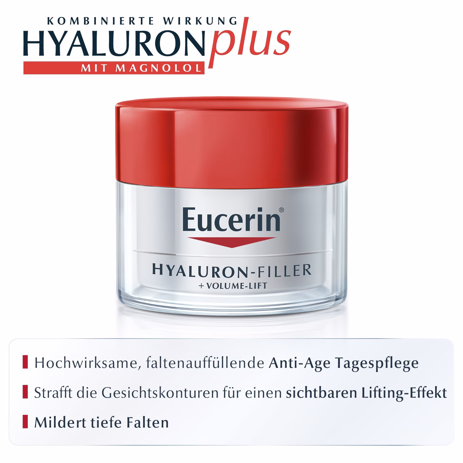 Hyaluron-Filler + Volume-Lift Tagespflege für normale Haut bis Mischhaut