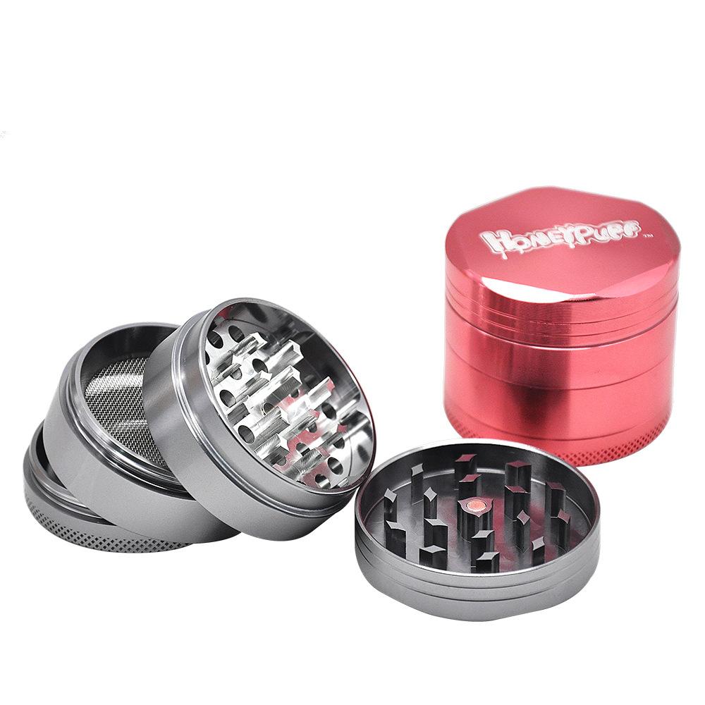 Honeypuff Easy-Grind Herb Grinder 4 Layer 50MM (3 Color)
