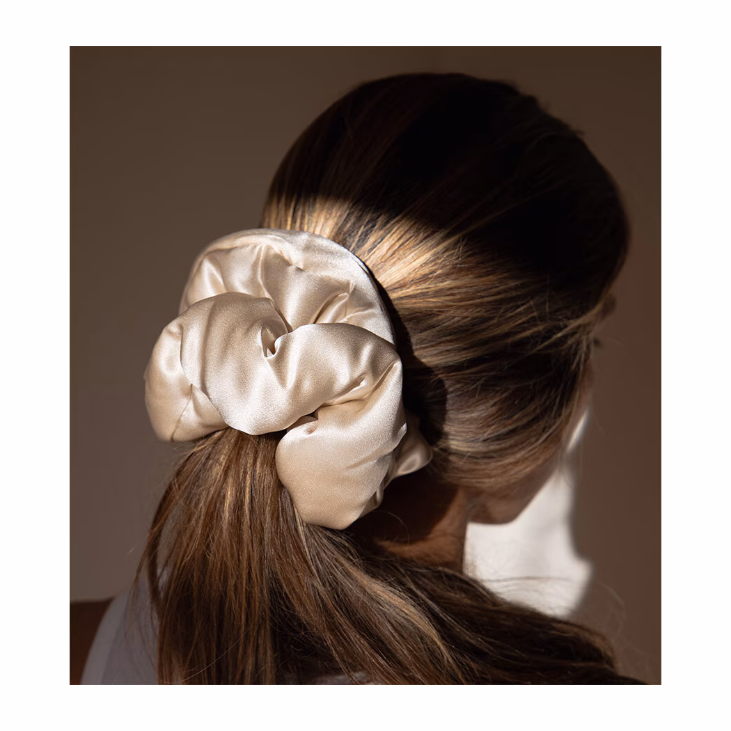 Dusty Gold Pillow Scrunchie