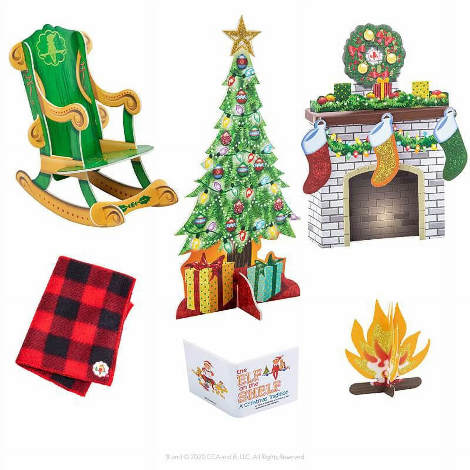 The Elf on the Shelf Cozy Christmas Story Time Rocking Chair