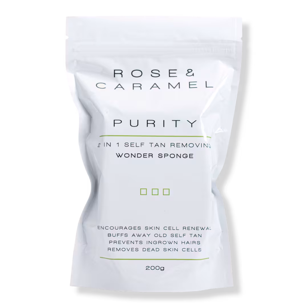 Rose and Caramel  Purity Self Tan Removing Soap Sponge
