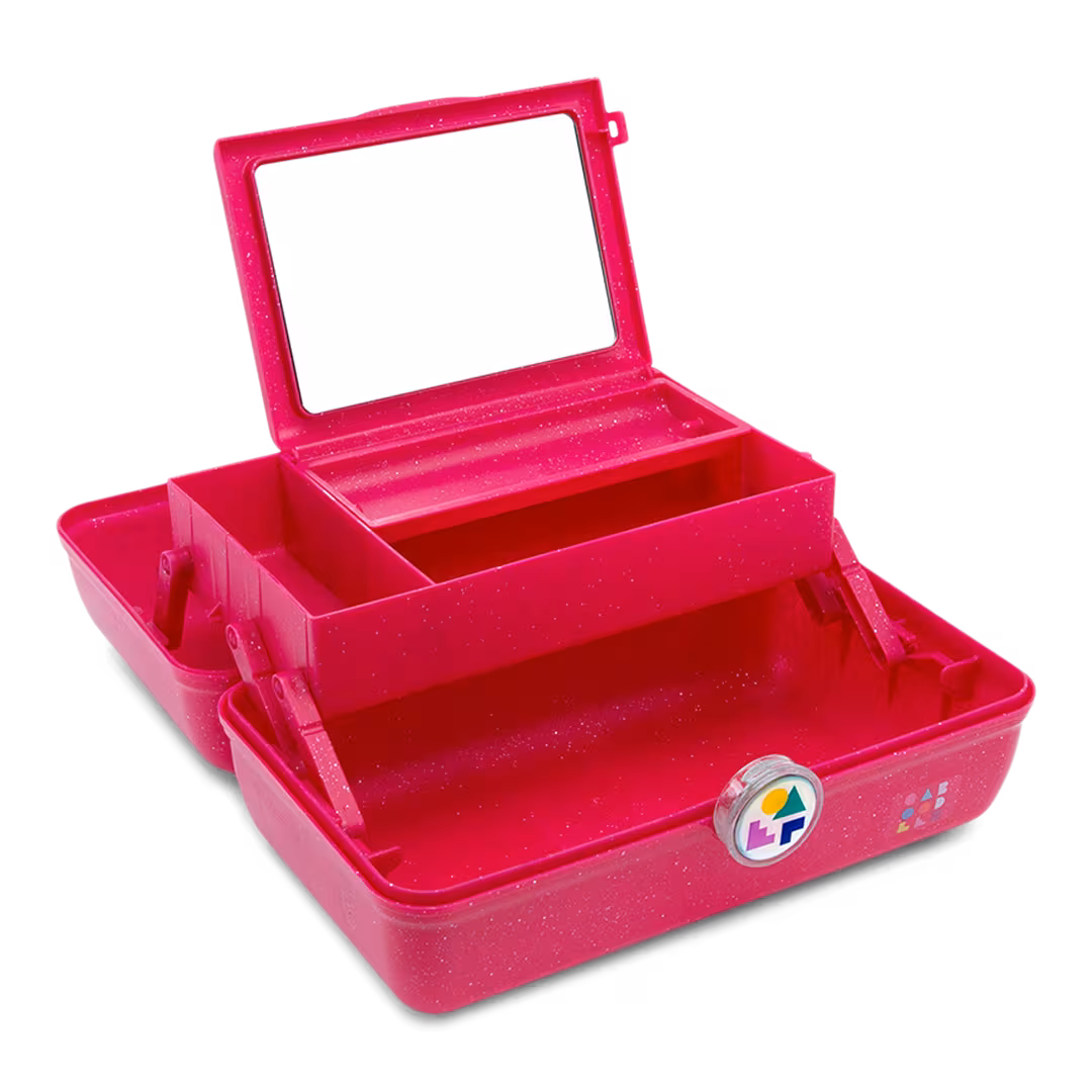 Caboodles  Berry Sparkle On The Go Girl Cosmetic Case