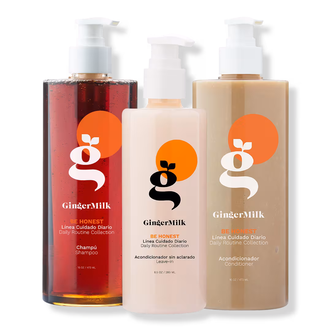 Ginger Milk  Oily Scalp Balancing Hair Care Kit with Rosemary & Pro-Vitamin B5, 3-Piece
