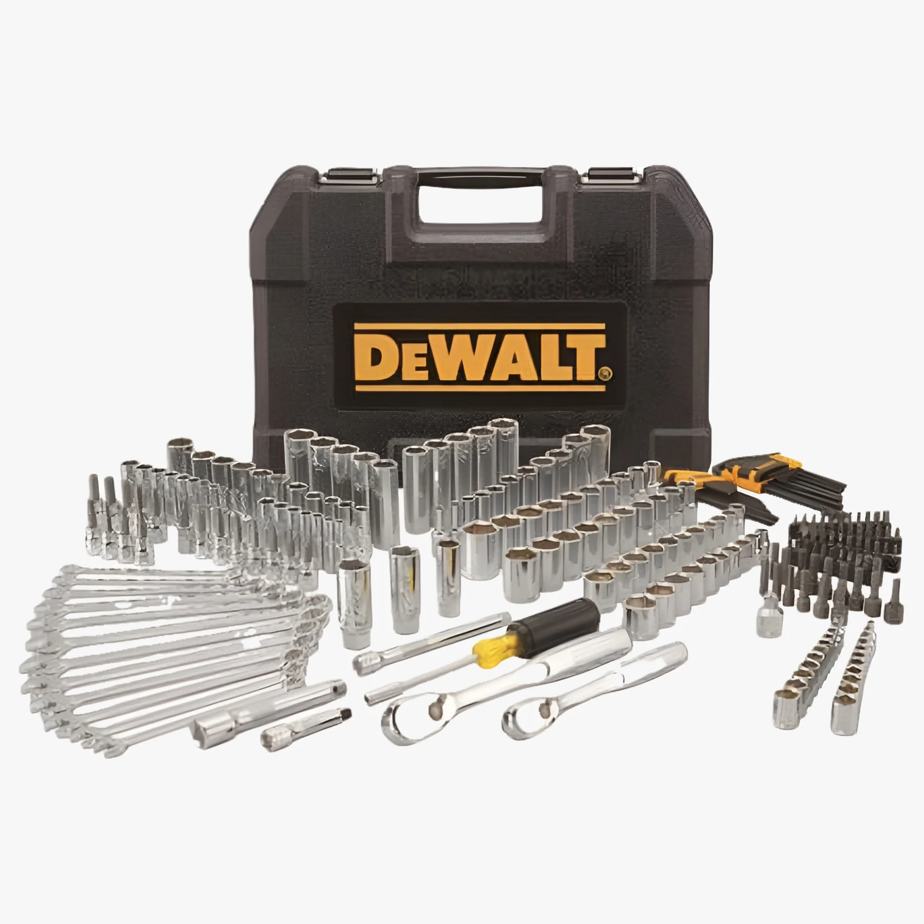 DEWALT Piece Mechanics Tool Set, Drive 6-Point Sockets, 35 oz, 247 Pieces