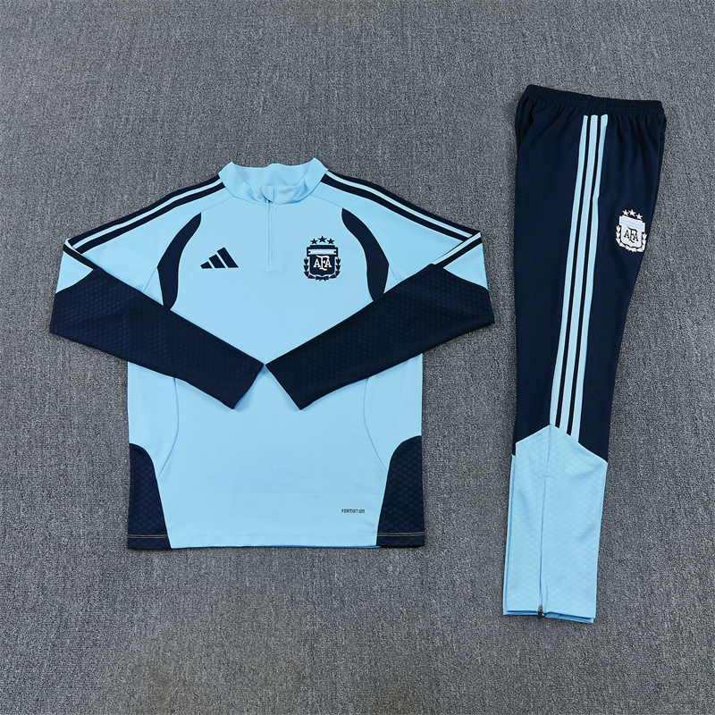 Adult/Kids 2026/2027 Argentina Half-Pull Training Football Shirt