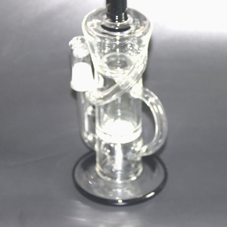 13 Honeycomb Perc Recycler Glass Bong