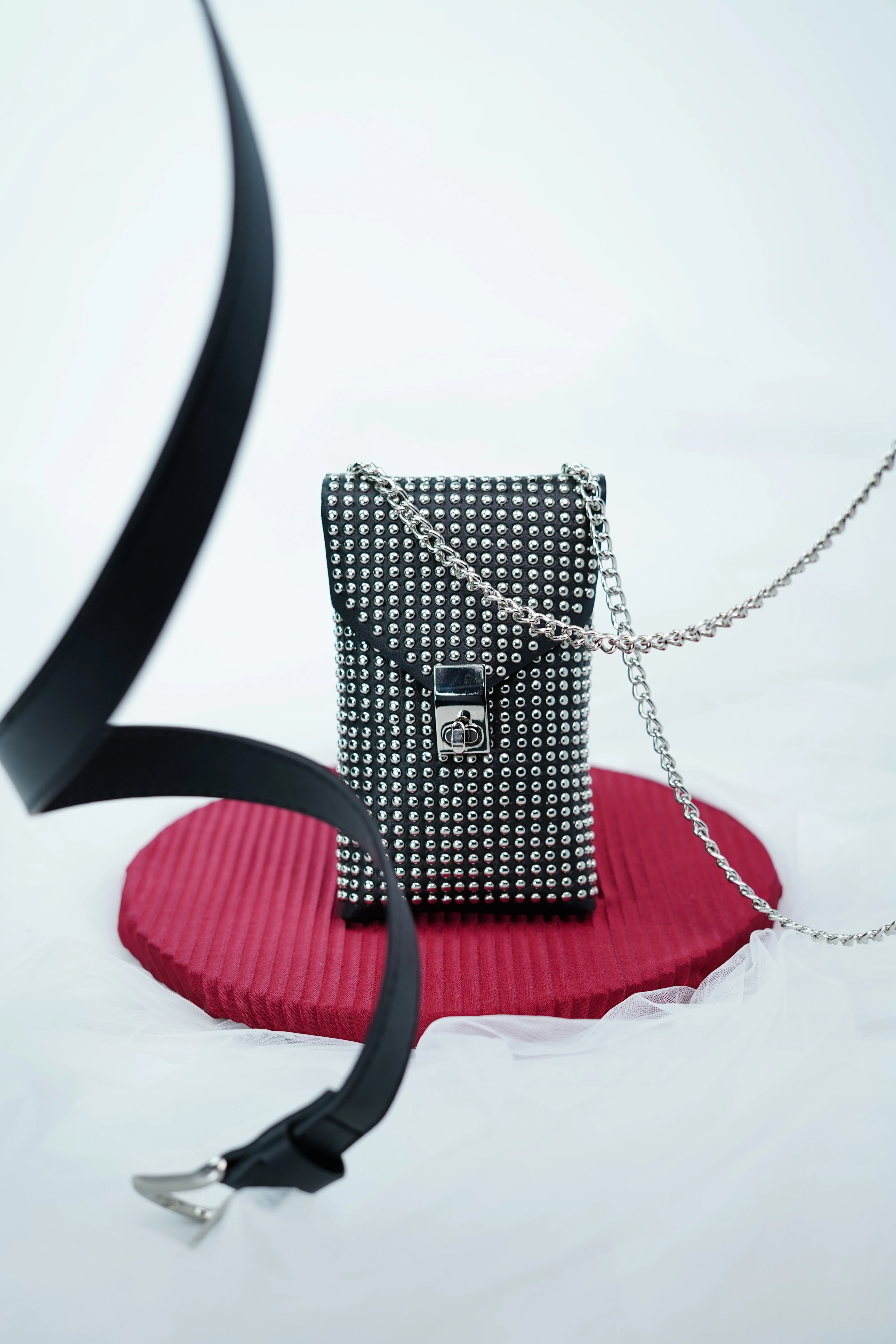 Studded Waist Belt Bag