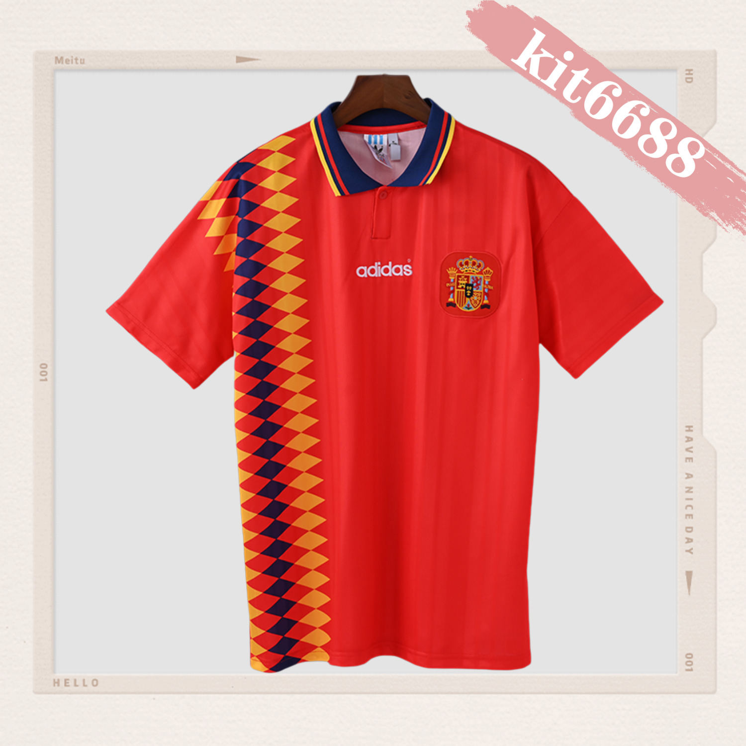 1994 Spain Home Retro Football Shirt