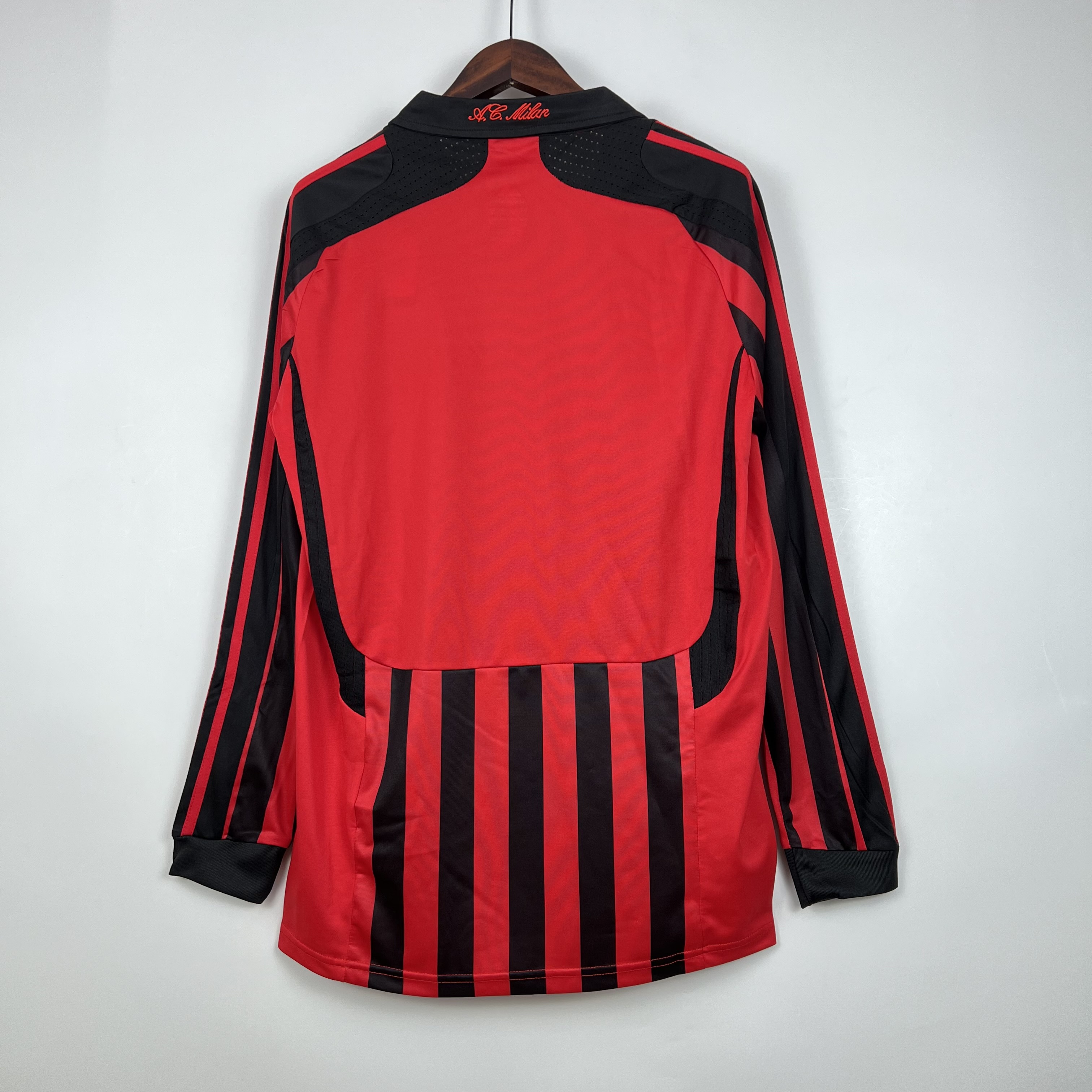 2007/2008 AC Milan Home Retro Long Sleeve Football Shirt