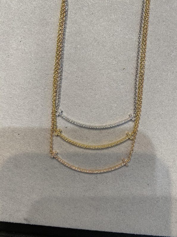Tiffany T Smile Necklace Dupe, Diamonds