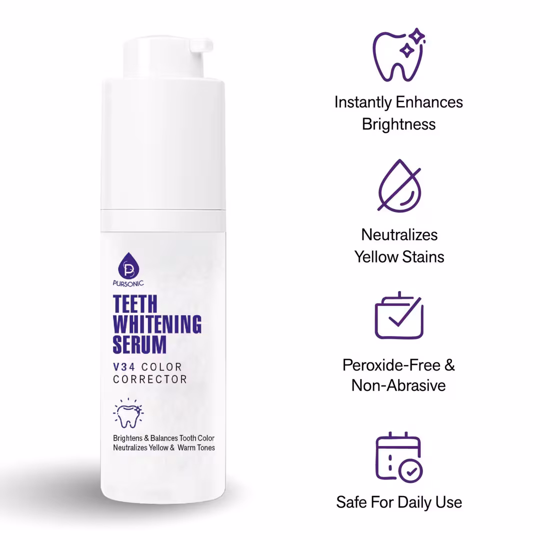 PURSONIC  Rotary Electric Toothbrush, UV Sterilizer, V34 Serum, Whitening Strips, & Pens