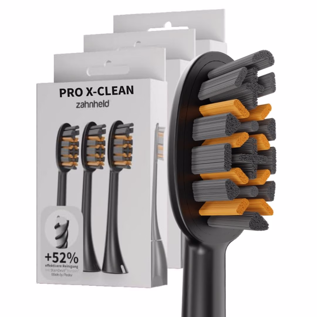 Bürstenkopf Pro X-Clean weiß (9 Stück) - effektive Zahnreinigung