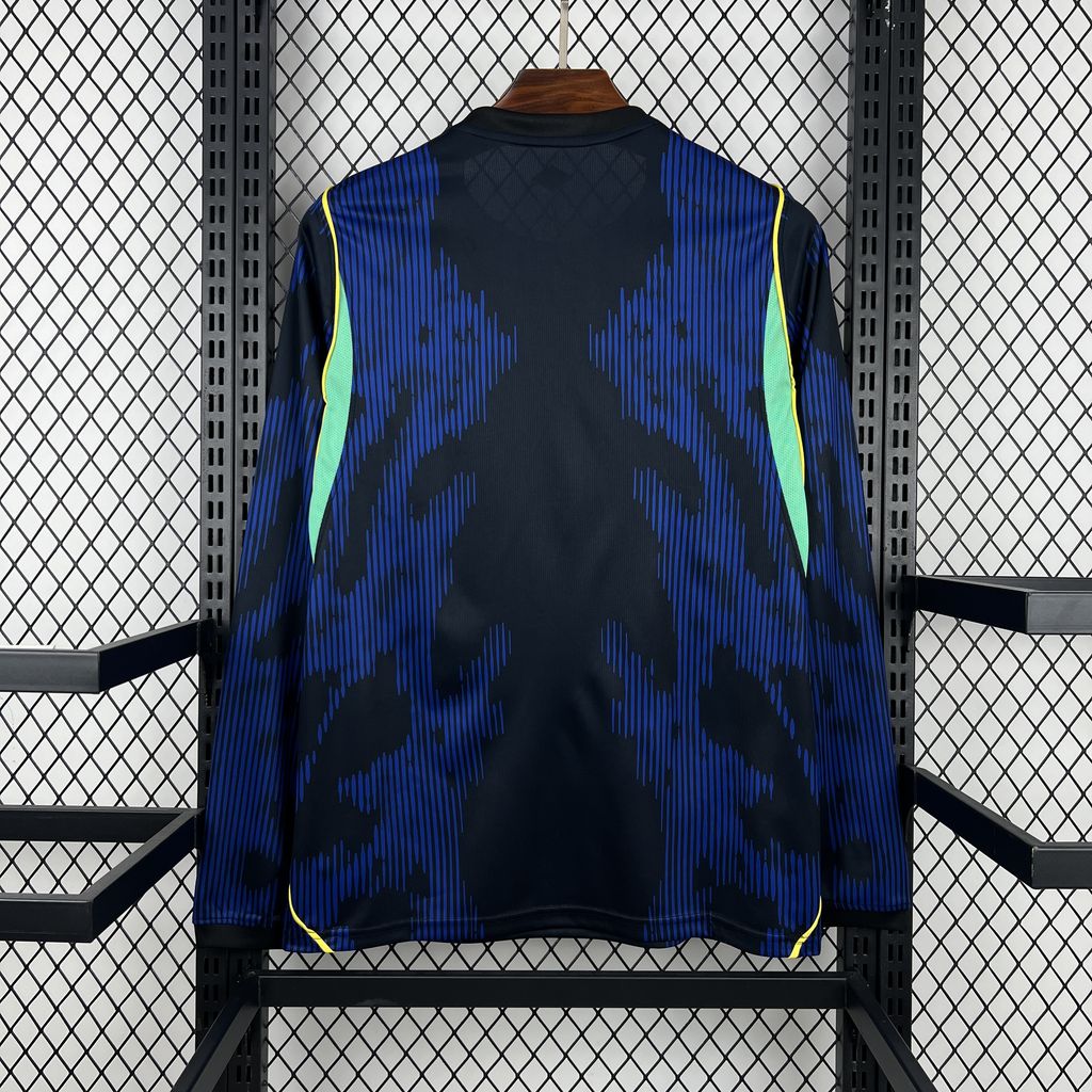 Mens Brazil 2026 World Cup Away Long Sleeve Jersey