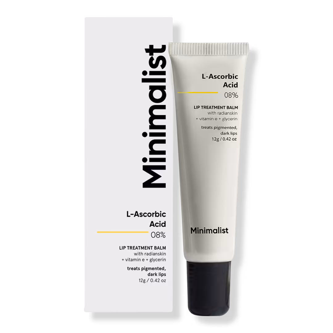 Minimalist  L-Ascorbic Acid 8% Lip Brightening Balm for Dark, Pigmented & Dry Lips
