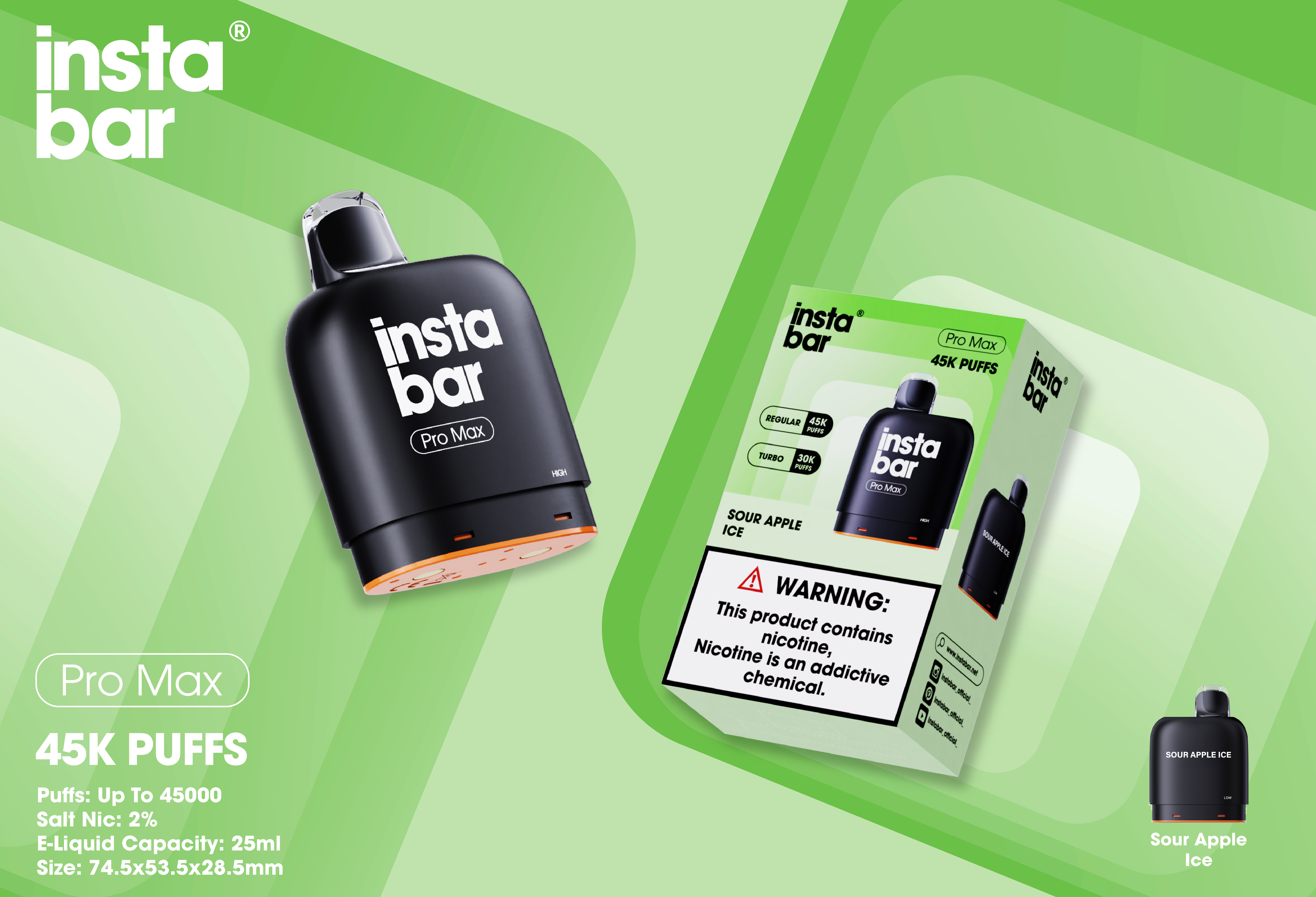 Instabar Pro Max 45K POD(Wymienny wkład)