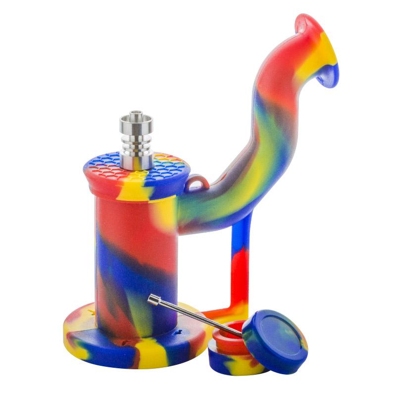 Silicone Mini Dab Rig (Random Color)