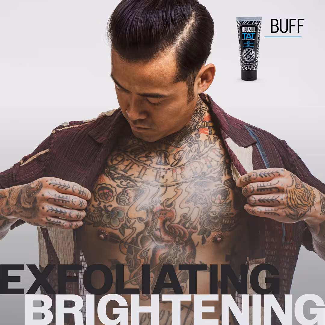 REUZEL  TAT Buff Exfoliating Cleanser & Vivid Tattoo Gel Duo